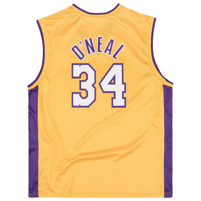 1999-02 LA Lakers O'Neal #34 Champion Jersey (Home) M