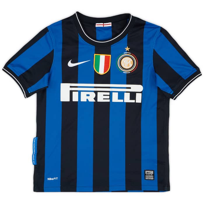 2009-10 Inter Milan Home Shirt - 7/10 - (S.Boys)