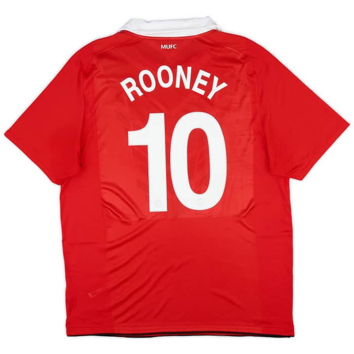 2010-11 Manchester United Home Shirt Rooney #10 - 6/10 - (XL)