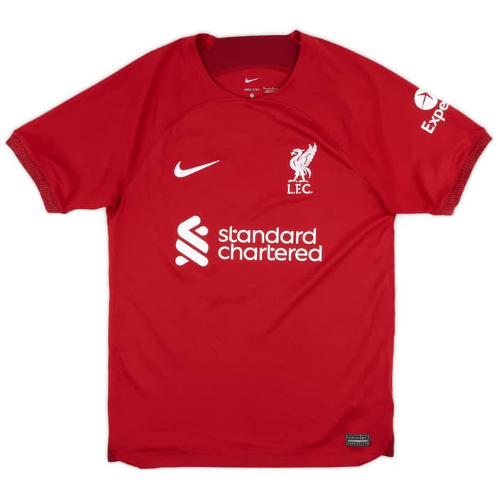 2022-23 Liverpool Home Shirt Salah #11 - 8/10 - (S)
