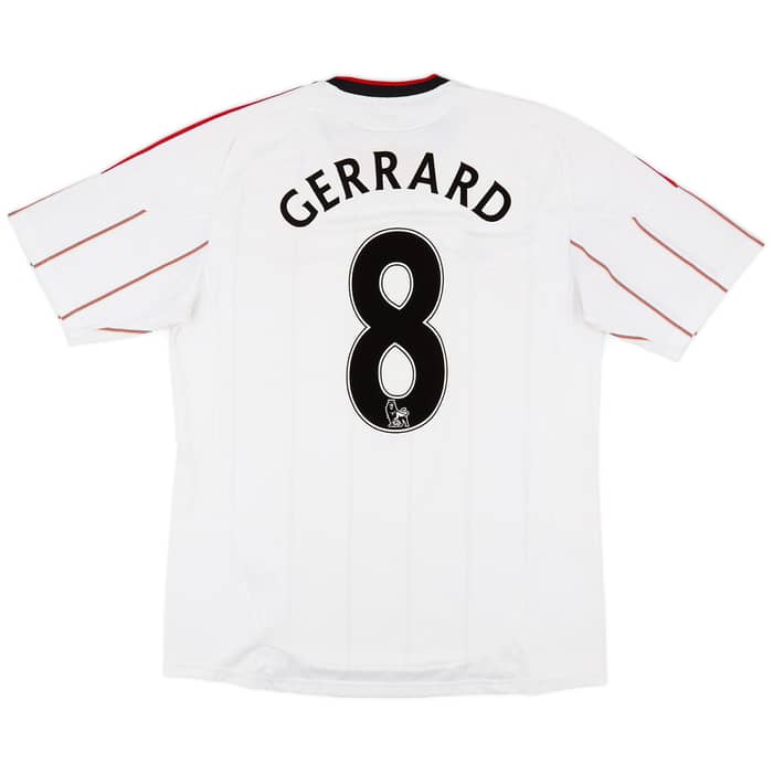 2010-11 Liverpool Away Shirt Gerrard #8 - 6/10 - (L)