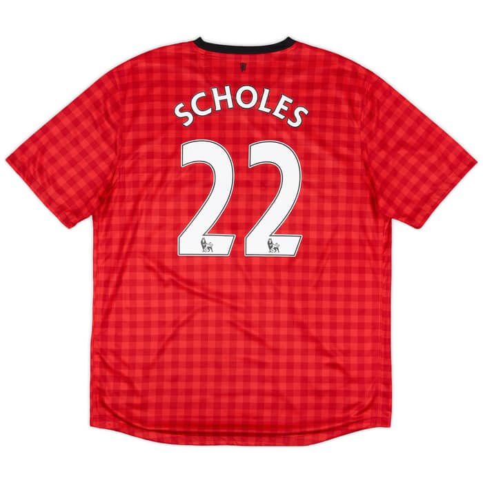 2012-13 Manchester United Home Shirt Scholes #22