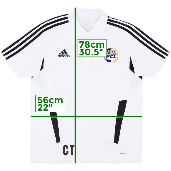 2011-12 FC Luzern adidas Staff Issue Polo Shirt 'CT' - 8/10 - (L)