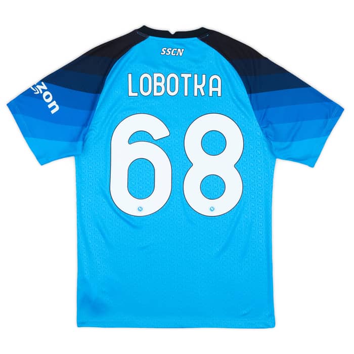 2022-23 Napoli Authentic  Home Shirt Lobotka #68