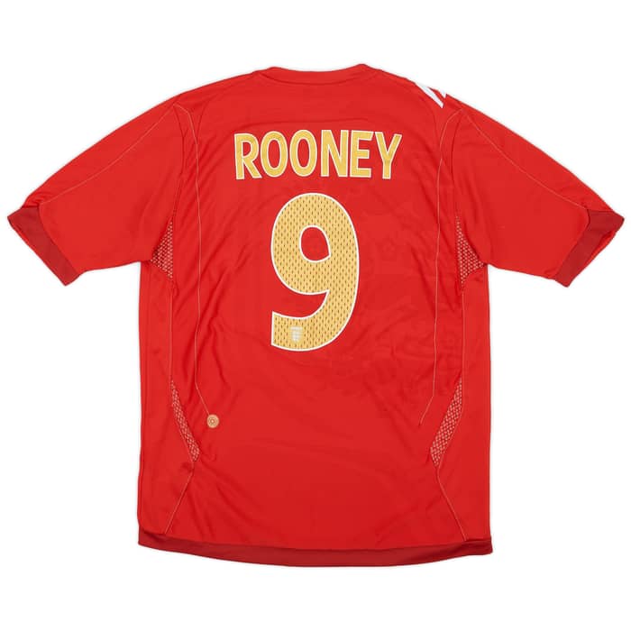 2006-08 England Away Shirt Rooney #9 - 6/10 - (M)