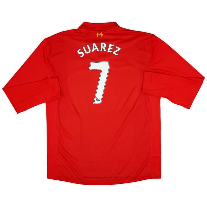 2012-13 Liverpool Home L/S Shirt Suarez #7 (3XL)