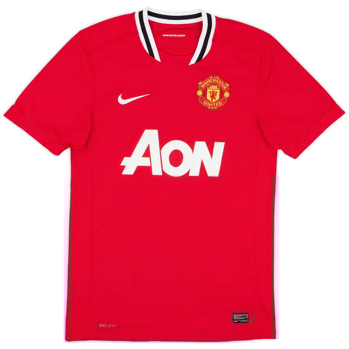 2011-12 Manchester United Home Shirt Vidic #15 - 7/10 - (S)