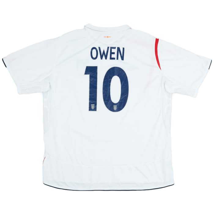 2005-07 England Home Shirt Owen #10 - 7/10 - (XXL)