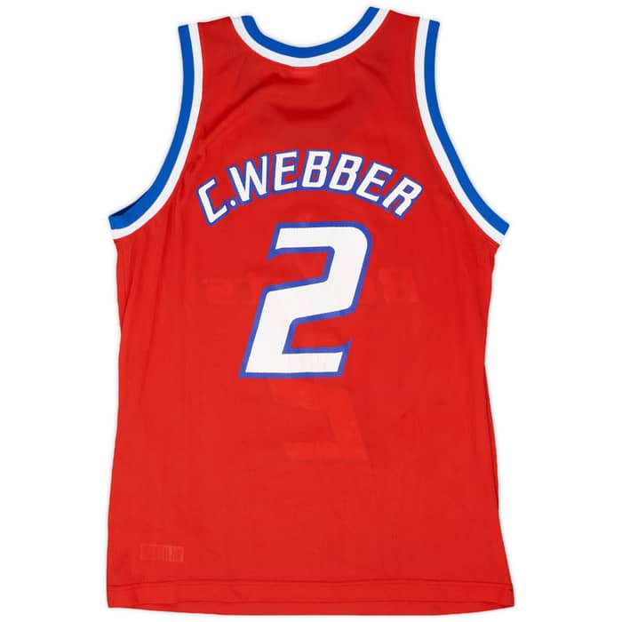 1994-95 Washington Bullets C.Webber #2 Champion Away Jersey - 9/10 - (L)