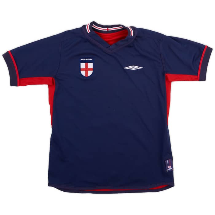 2002-04 England Away Shirt - 7/10 - (M.Boys)