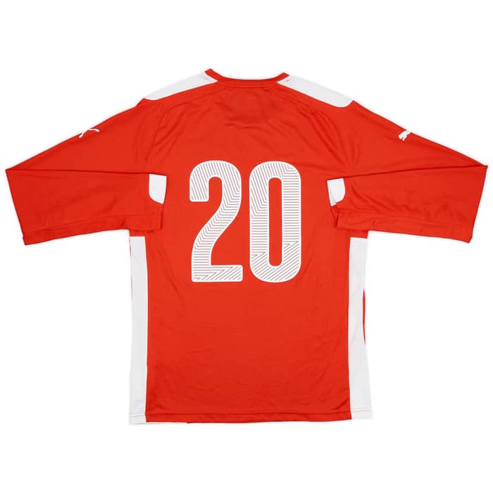 2014-16 Austria Player Issue Home L/S Shirt #20 - 8/10 - (L)