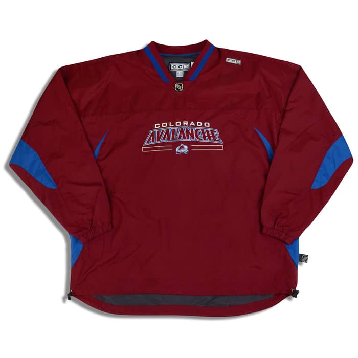 1990s Colorado Avalanche CCM Center Ice Pullover Jacket XXL