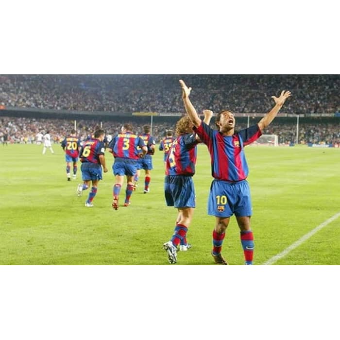 2003-04 Barcelona Home Shirt Ronaldinho #10 - 8/10 - (XL)