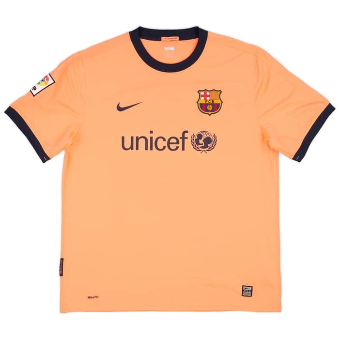 2009-10 Barcelona Away Shirt Messi #10 (XL)