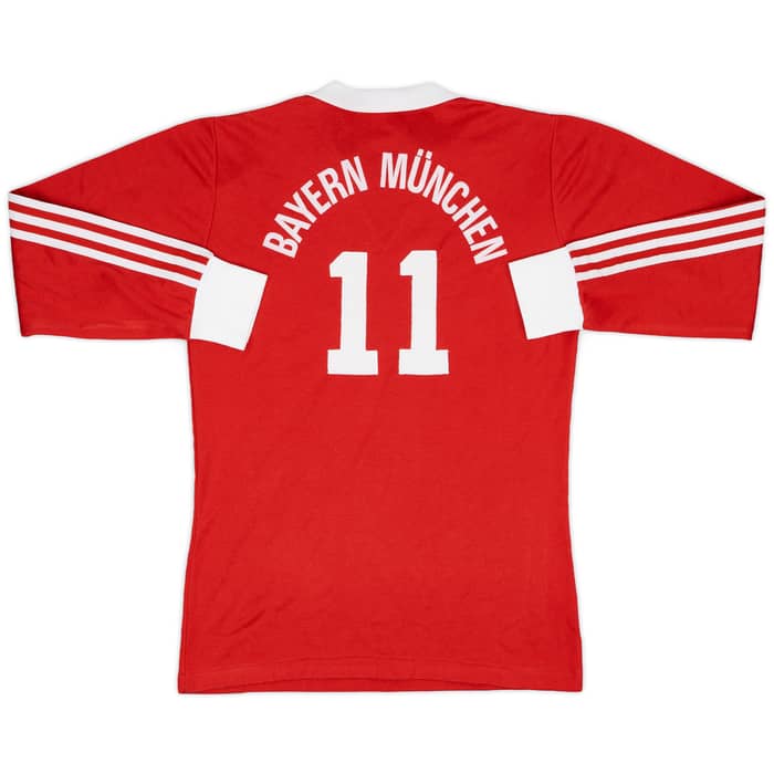 1980-82 Bayern Munich Home L/S Shirt #11 - 9/10 - (M)