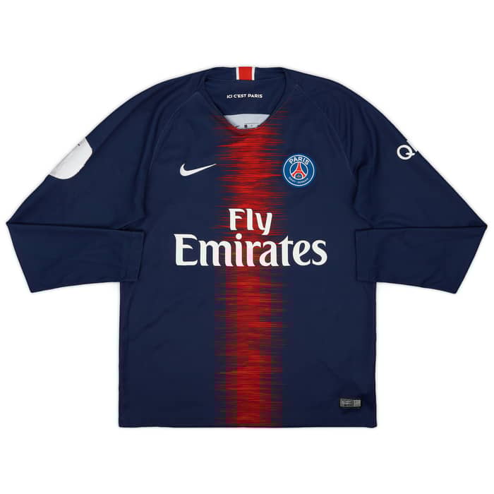 2018-19 Paris Saint-Germain Home L/S Shirt Kimpembe #3 - 5/10 - (M)