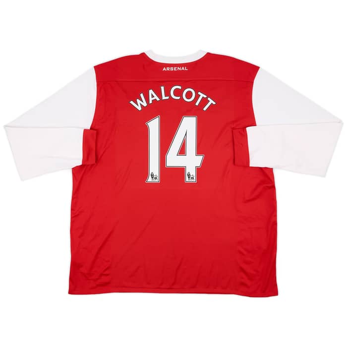2010-11 Arsenal Home L/S Shirt Walcott #14 - 8/10 - (3XL)