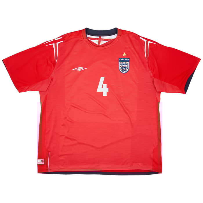 2004-06 England Away Shirt Gerrard #4 - 6/10 - (3XL)
