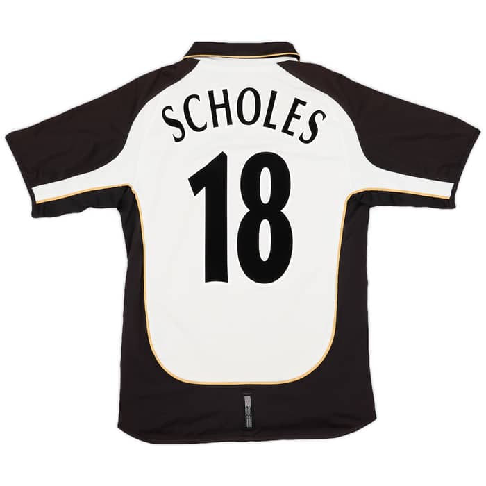 2001-02 Manchester United Centenary Away/Third Shirt Scholes #18 - 5/10 - (M)