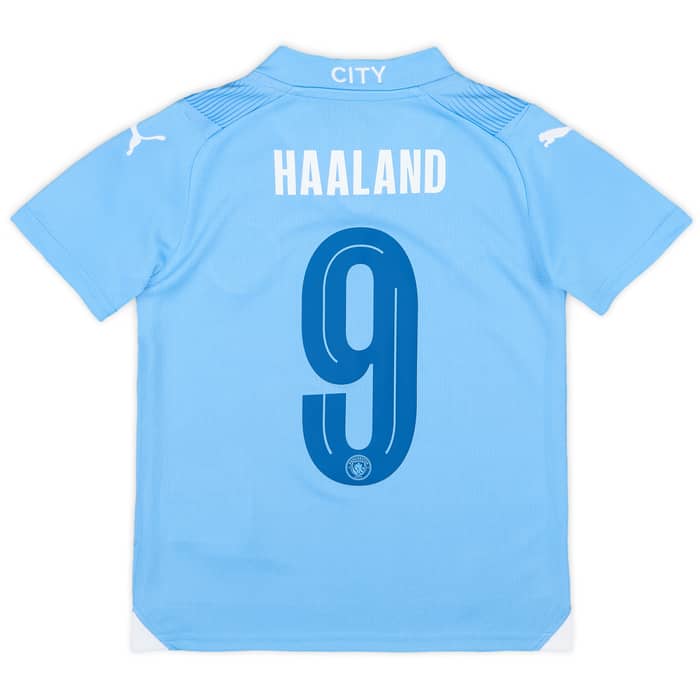 2023-24 Manchester City Home Shirt Haaland #9 (XS.Kids)