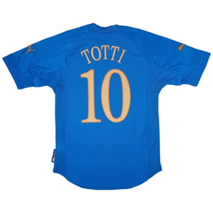 2004-06 Italy Home Shirt Totti #10 (S)