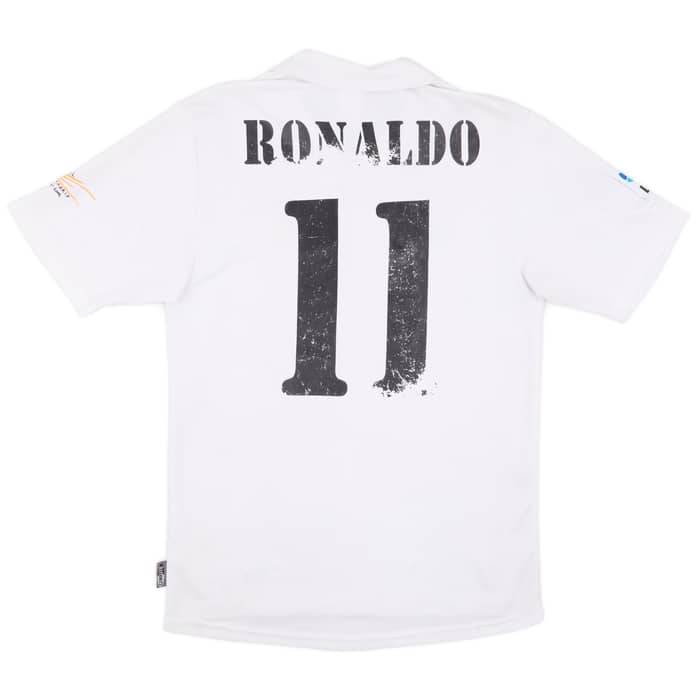 2001 Real Madrid Home Shirt Ronaldo #11 - 4/10 - (S)