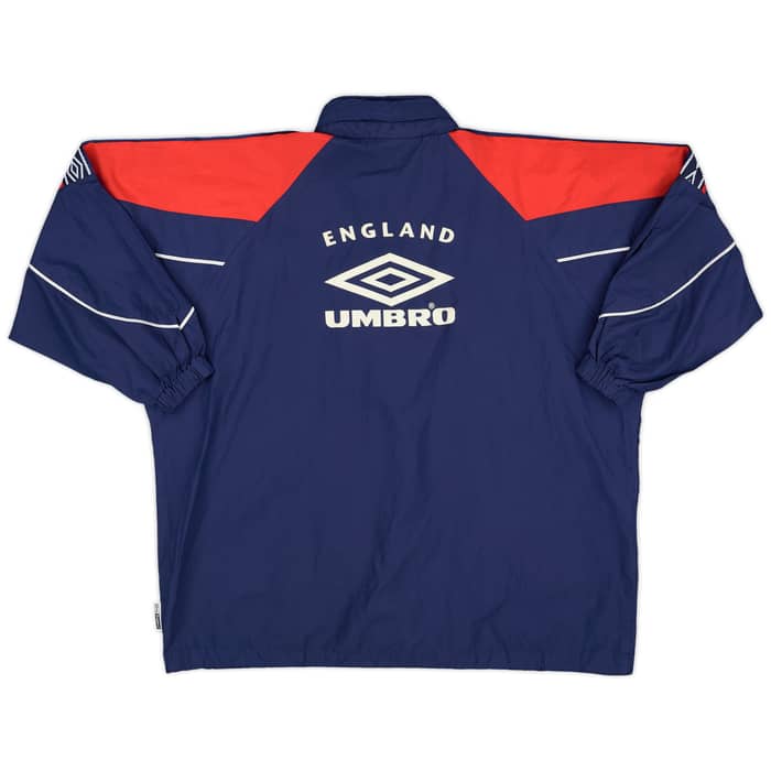 1995-97 England Umbro Hooded Rain Jacket - 7/10 - (S)