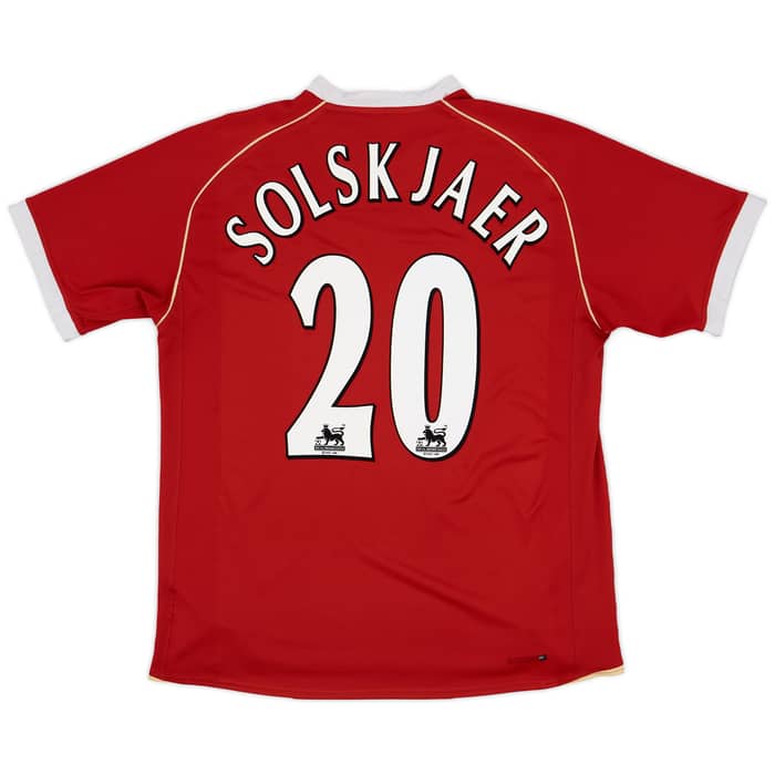 2006-07 Manchester United Home Shirt Solskjaer #20 - 5/10 - (L)