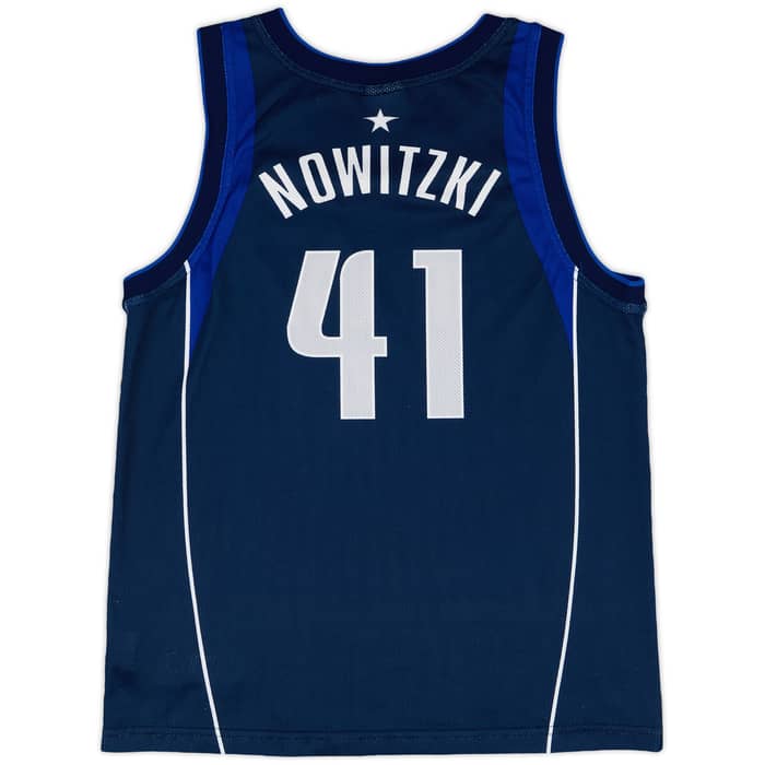 2001-10 Dallas Mavericks Nowitzki #41 Champion Away Jersey - 9/10 - (M)