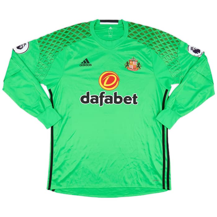 2016-17 Sunderland Match Issue GK Shirt Mannone #1