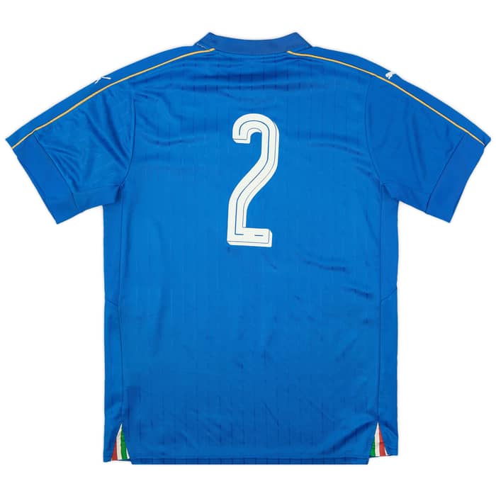 2016-17 Italy Home Shirt #2 - 8/10 - (L)