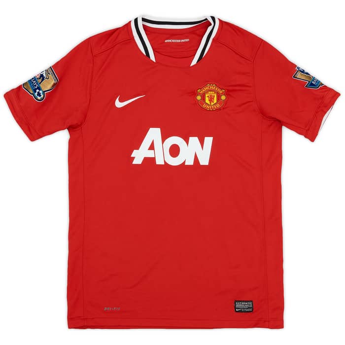 2011-12 Manchester United Home Shirt Chicharito #14 - 7/10 - (L.Boys)
