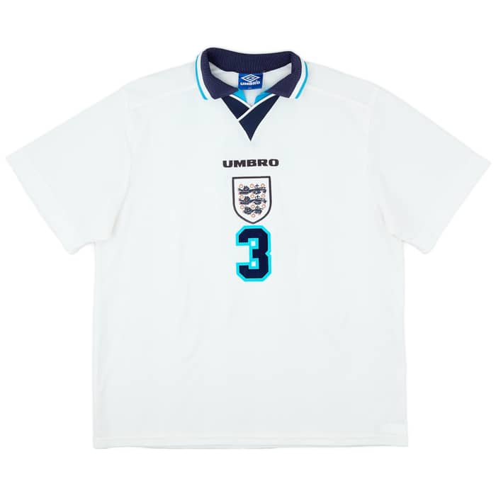 1995-97 England Home Shirt Pearce #3 - 9/10 - (XXL)