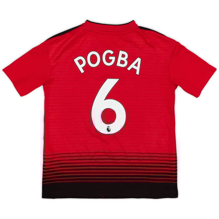 2018-19 Manchester United Home Shirt Pogba #6 - 5/10 - (S.Boys)