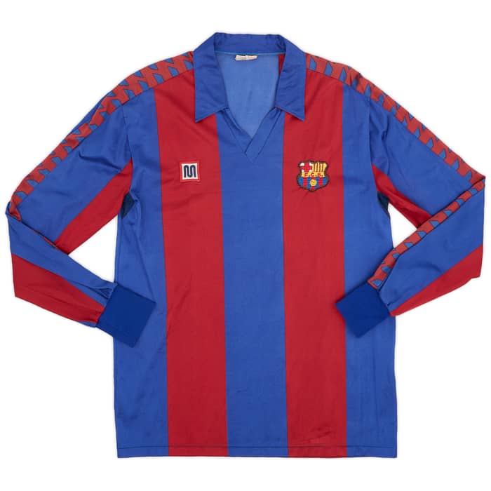 1984-89 Barcelona Home L/S Shirt - 5/10 - (L)