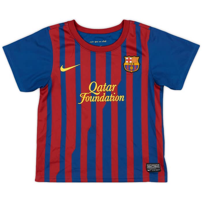 2011-12 Barcelona Home Shirt - 9/10 - (3-4 Years)