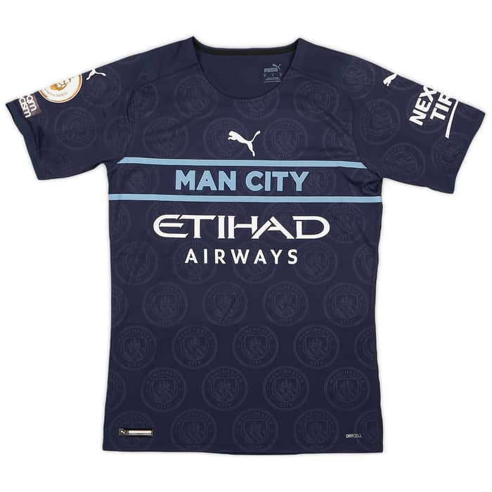 2021-22 Manchester City Match Issue Third Shirt Mahrez #26
