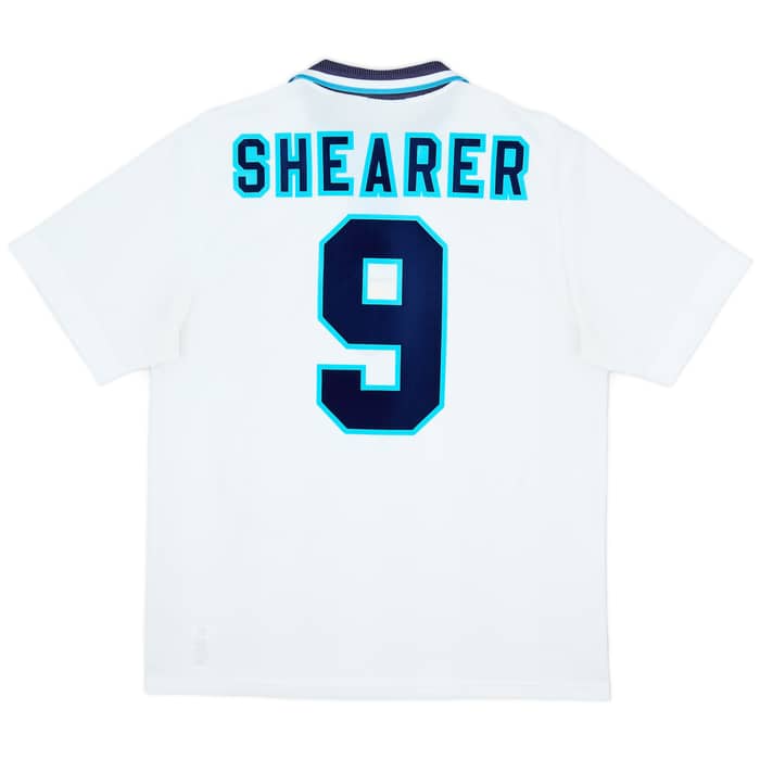 1995-97 England Home Shirt Shearer #9 - 8/10 - (L)