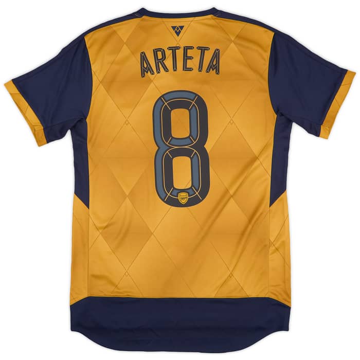 2015-16 Arsenal Away Shirt Arteta #8 (S)
