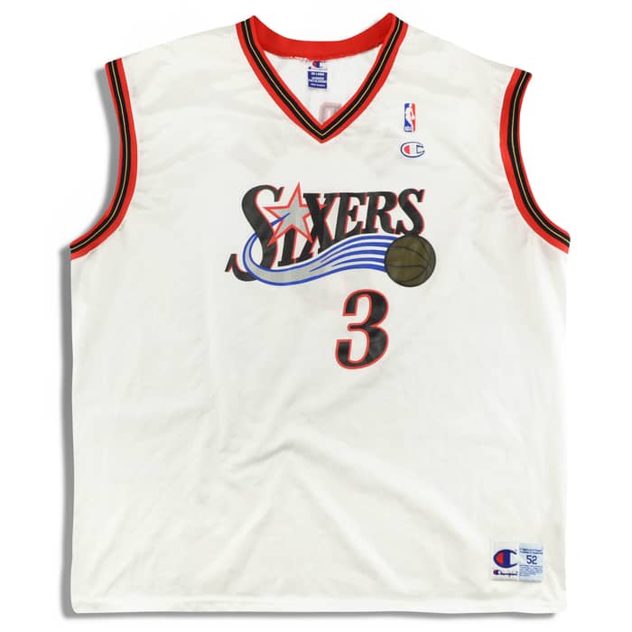 2000-02 Philadelphia 76ers Iverson #3 Champion Jersey (Home) XXL