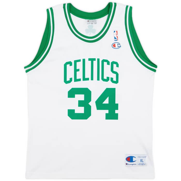 2005-10 Boston Celtics Pierce #34 Champion Home Jersey - 8/10 - (XL.Boys)