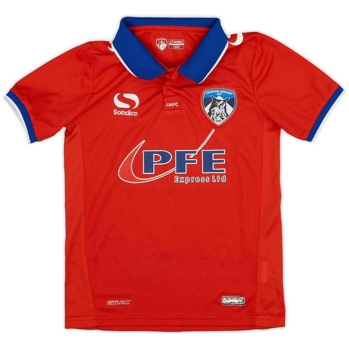 2015-16 Oldham Away Shirt Poleon #9 - 8/10 - (S.Boys)