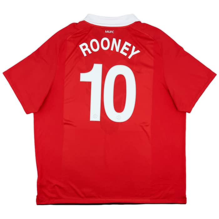 2010-11 Manchester United Home Shirt Rooney #10 - 9/10 - (3XL)