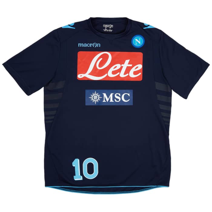 2013-14 Napoli Player Issue Training Tee # - 5/10