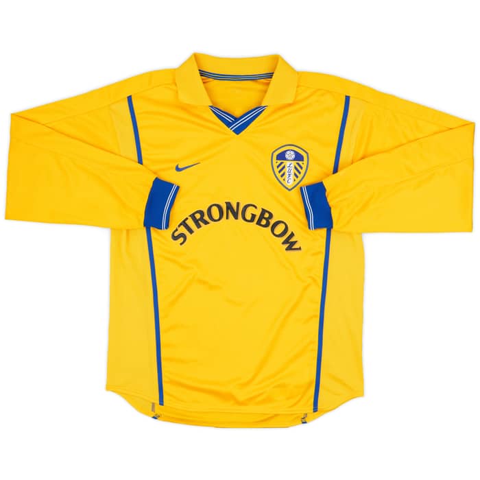 2000-02 Leeds United Away L/S Shirt Keane #7 - 8/10 - (M/L)