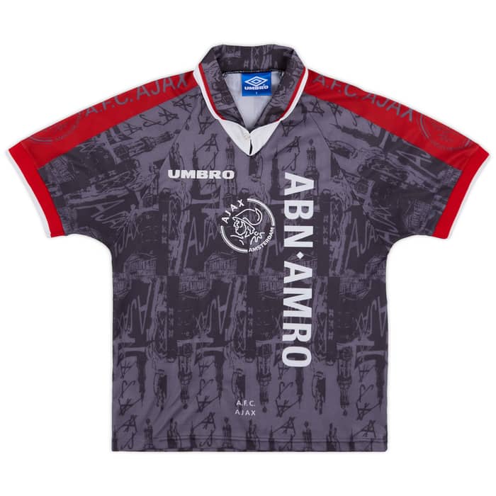 1996-97 Ajax Away Shirt F.De Boer #4 - 9/10 - (S)