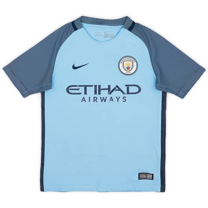 2016-17 Manchester City Home Shirt Iheanacho #72 - 6/10 - (S.Boys)