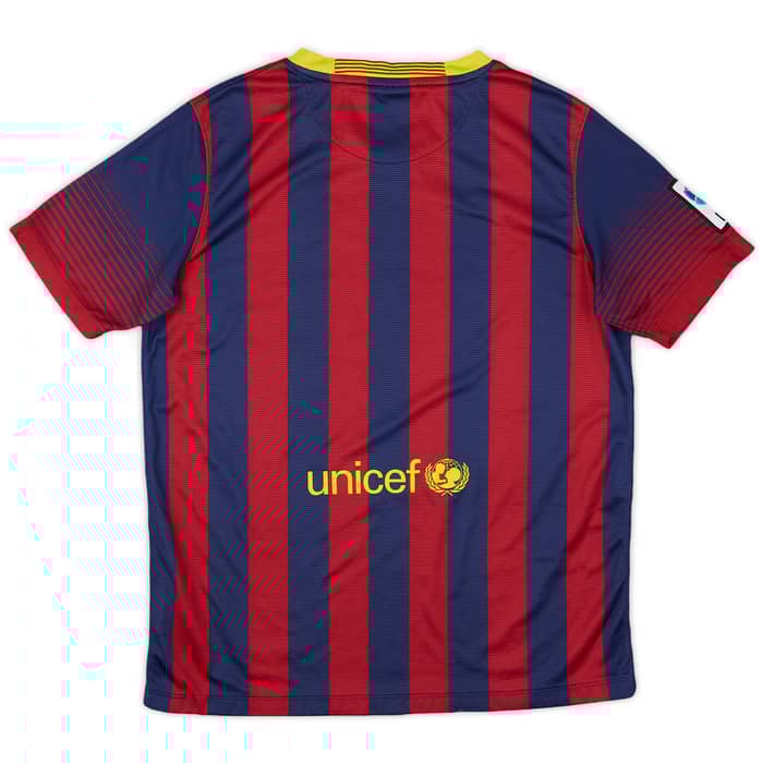 2013-14 Barcelona Home Shirt - 8/10 - (L.Boys)