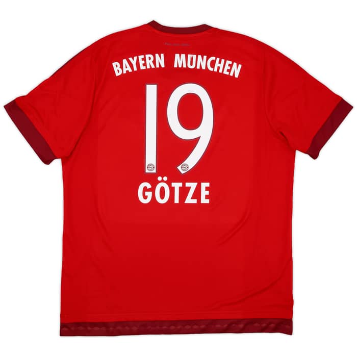 2015-16 Bayern Munich Home Shirt Gotze #19 - 6/10 - (XL)