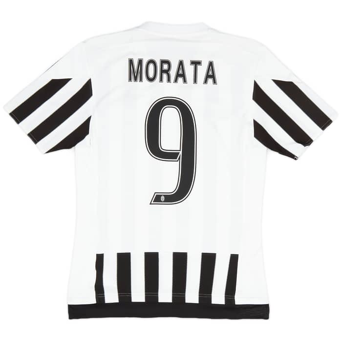 2015-16 Juventus Home Shirt Morata #9 - 9/10 - (S)